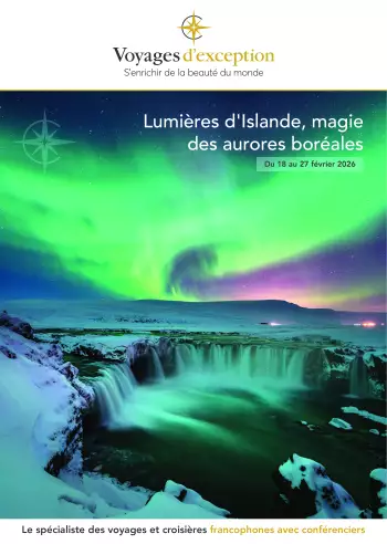 Couverture de la brochure du voyage Lumières d'Islande, magie des aurores boréales