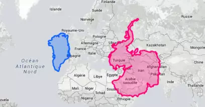 La vraie taille des territoires du monde