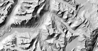 Cartographie de l'Alaska avec haut niveau de détails