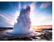 Décor magique à Reykjavik en Islande