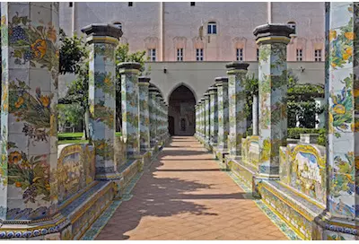 Le monastère de Santa Chiara à Naples en Italie