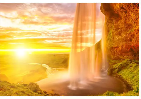 Soleil de minuit en Islande