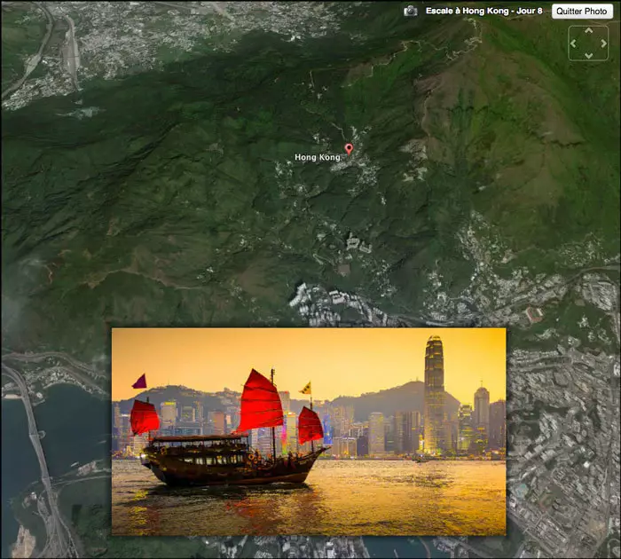 Illustration escale à Hong Kong