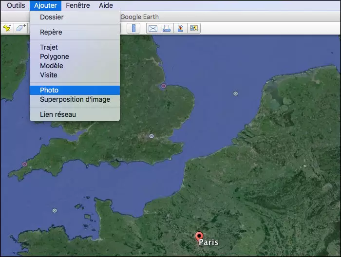 Ajouter une illustration du voyage dans Google Earth