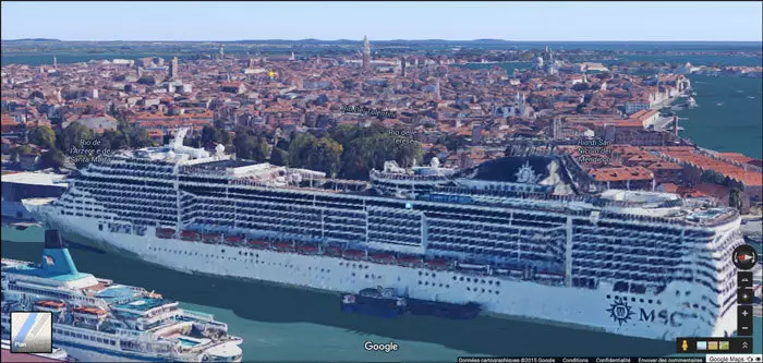 Un navire de MSC à Venise
