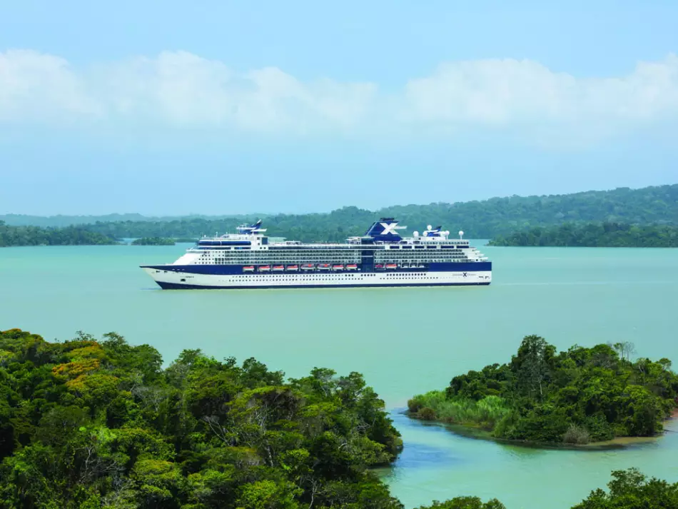 Le Celebrity Infinity vu depuis la côte