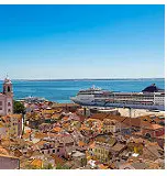 Arrivé au port de Lisbonne