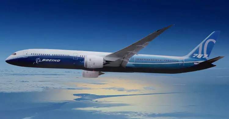 Vue latérale du Boeing prochainement investi par Crystal Cruises