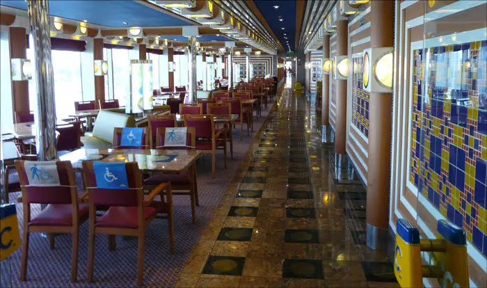 Buffet sur un navire de croisière
