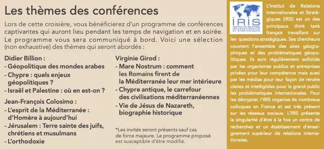 Programme de conférence