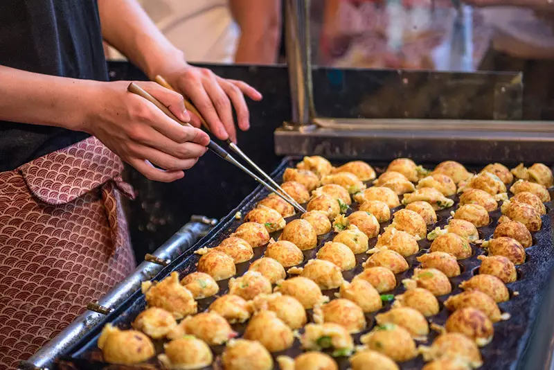 Tokoyaki et cuisine locale à Osaka