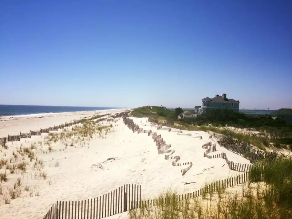 Vue sur la plage des Hamptons