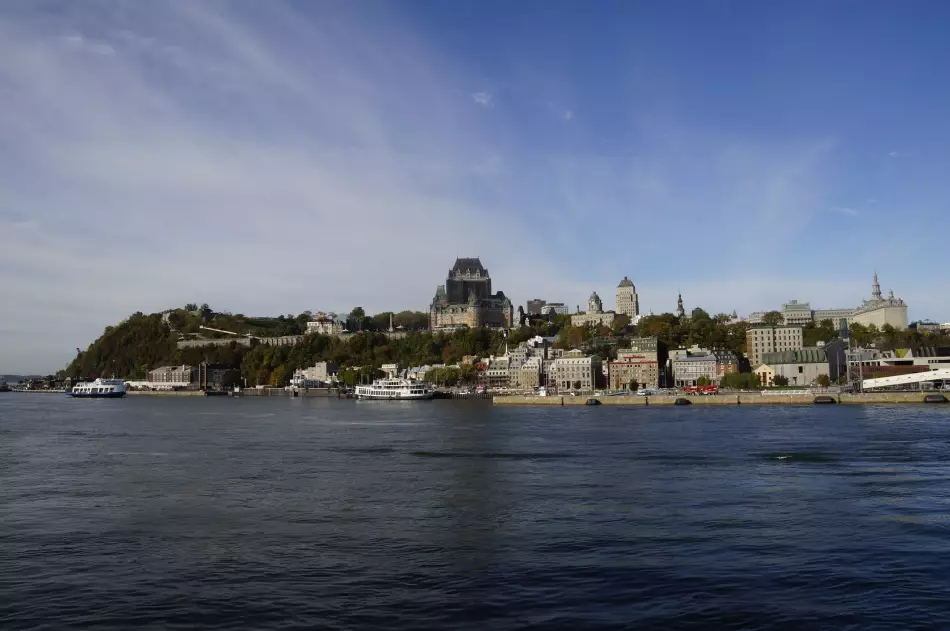 Vue de Québec depuis la mer