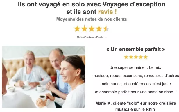 Avis croisière solo