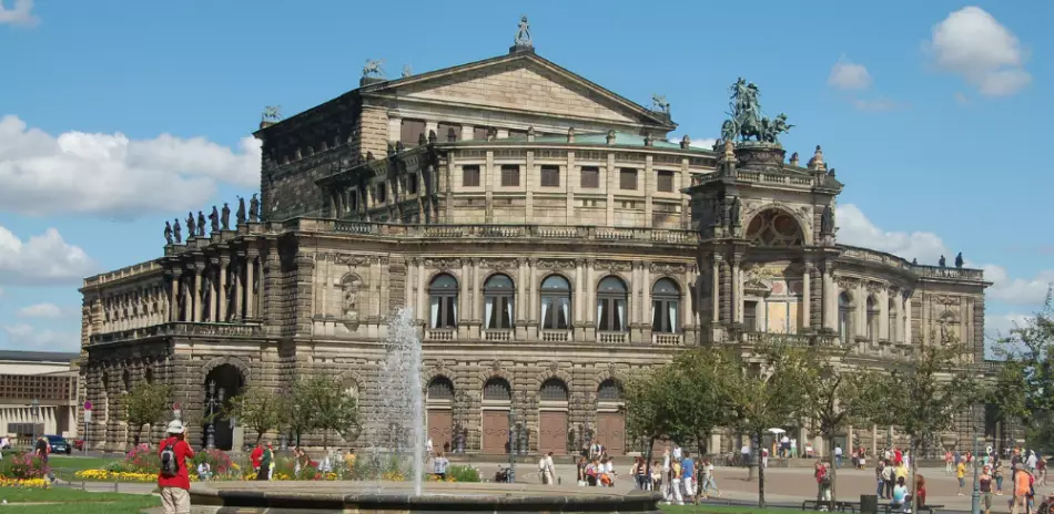 Le Semperoper, Dresde, Allemagne