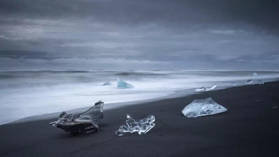 L'un des nombreux spectacles de glace qu'offre l'Islande