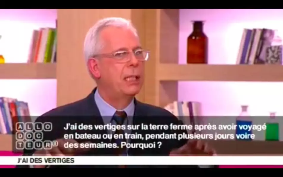 Intervention du Dr Michel Toupet, ORL, qui nous parle du mal de terre. Il aborde aussi les remèdes possibles