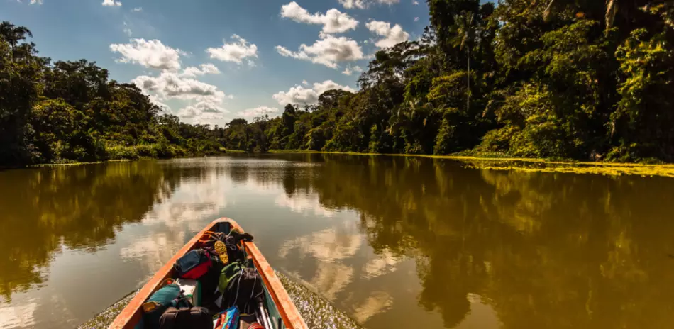 Descente en pirogue le long de l'Amazone, au cœur de l'Amazonie