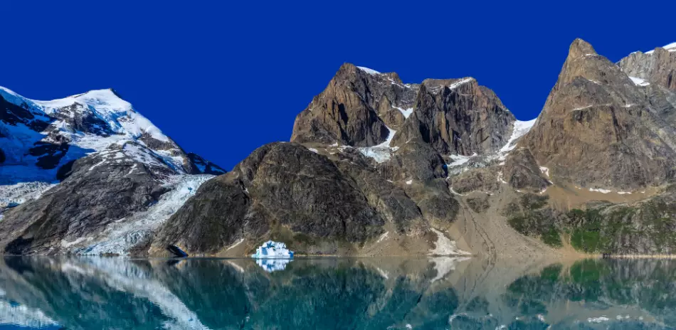 Paysage arctique du Groenland