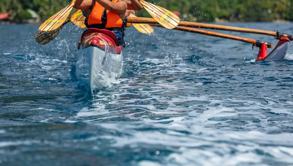 Pirogue en Polynésie française