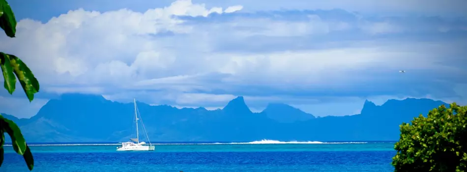 Vue de Tahiti, principale île de Polynésie française