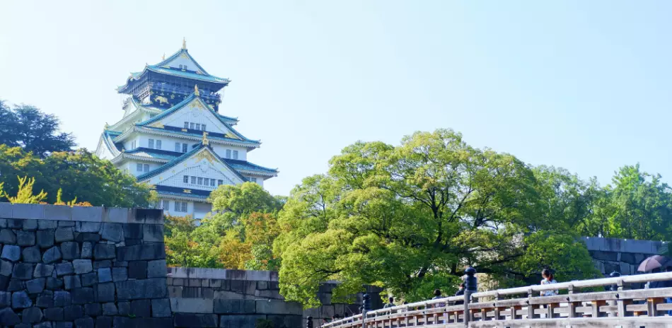 La château d'Osaka, Japon