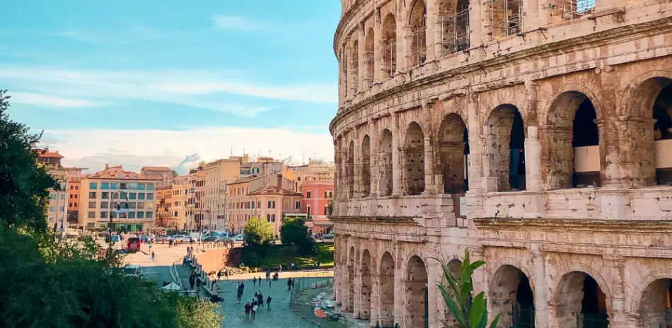 Le Colisée de la ville de Rome en Italie