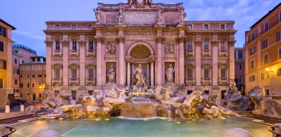 La Fontaine de Trévi, Rome, Italie