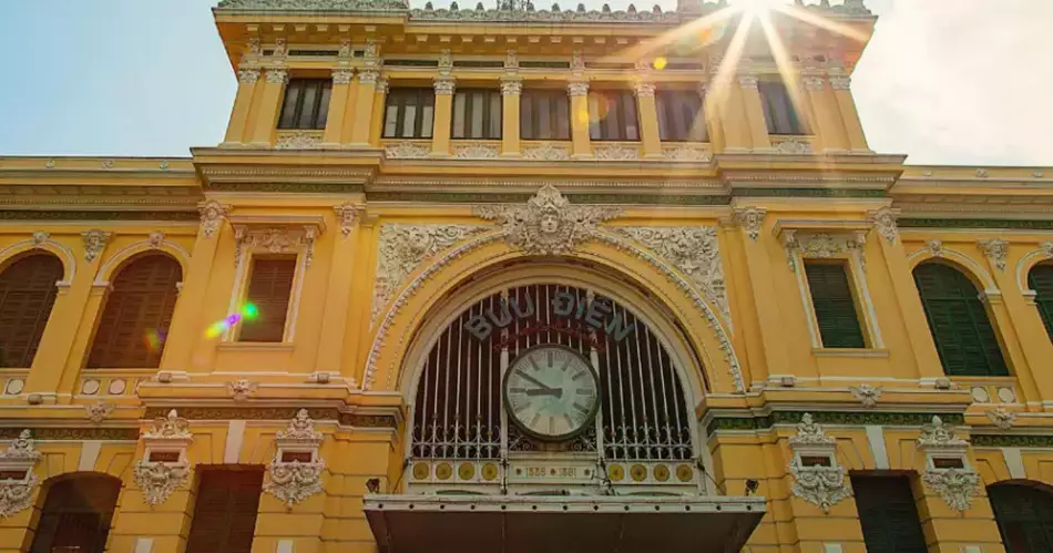 La poste centrale de Saïgon, Vietnam