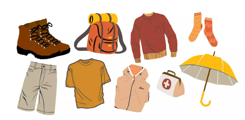 Chaussures de marche, sac à dos, kit de premier secours… Ces éléments peuvent s'avérer particulièrement utile au cours d'une excursion
