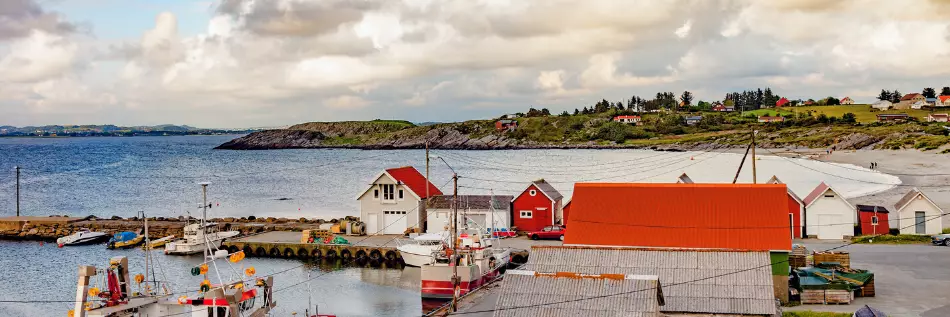 Petit port en Norvège