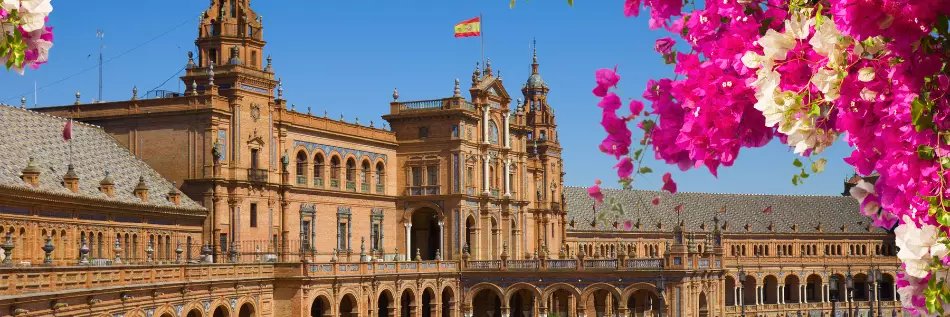 La Place d'Espagne à Séville, Espagne