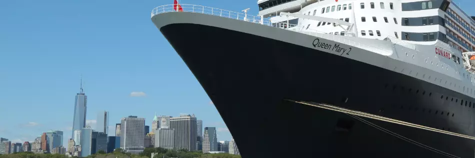 Le Queen Mary 2, navire amiral de la Cunard, est prêt pour la traversée transatlantique entre New York et Southampton