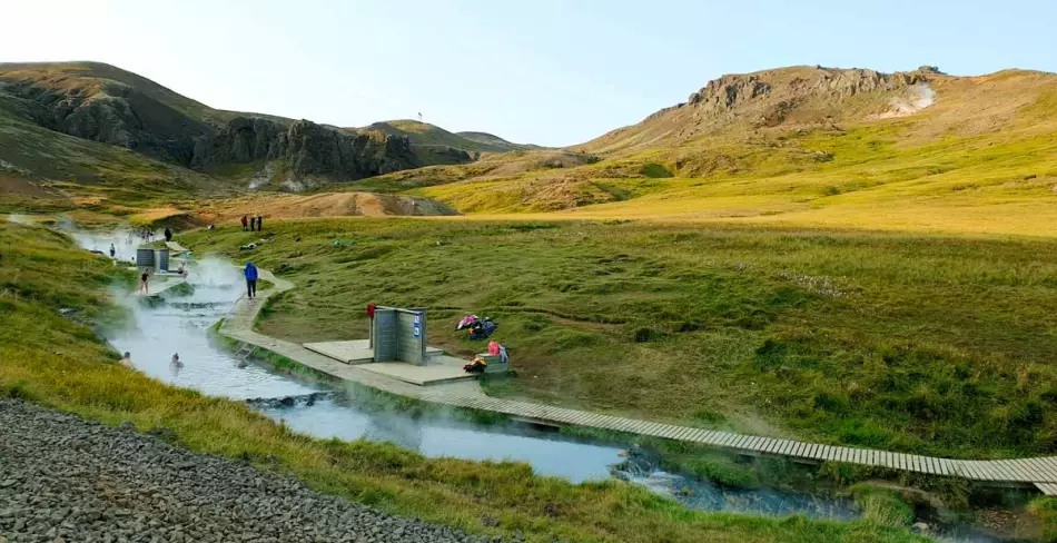 Hveragerði, une rivière d'eau chaude