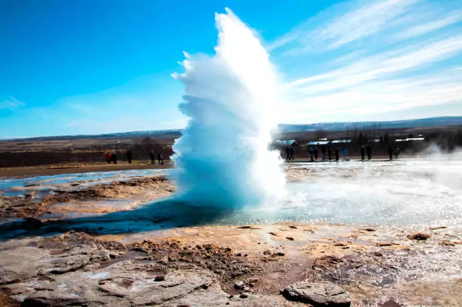 Le site de Geysir dans le Cercle d'Or (Islande)