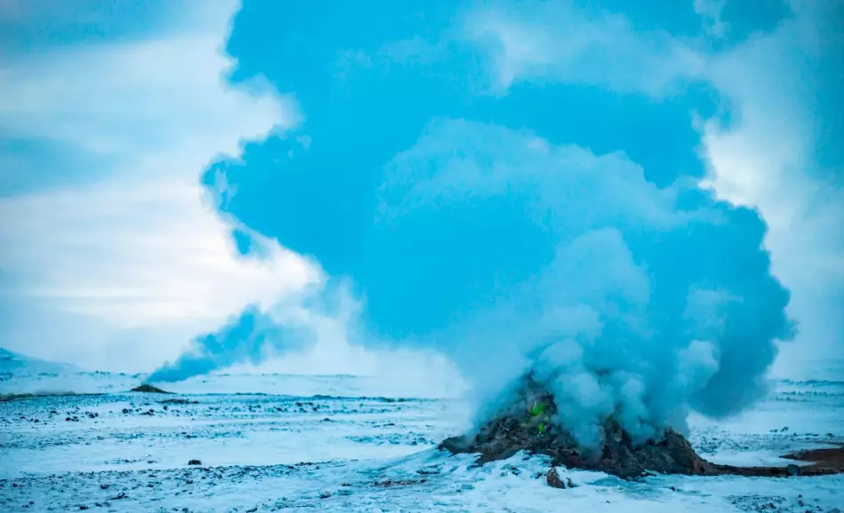 Paysage hivernal en Islande