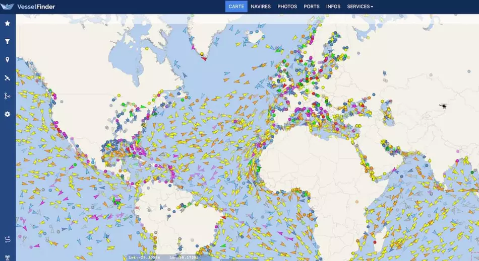 Un radar maritime en direct