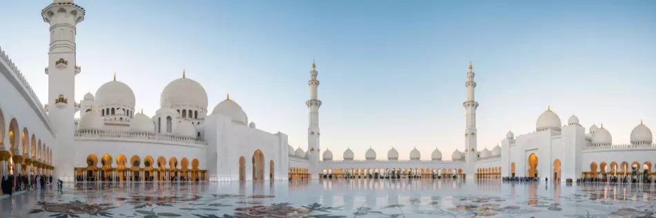 Grande Mosquée Sheikh Zayed à Abu Dhabi, Émirats Arabes Unis