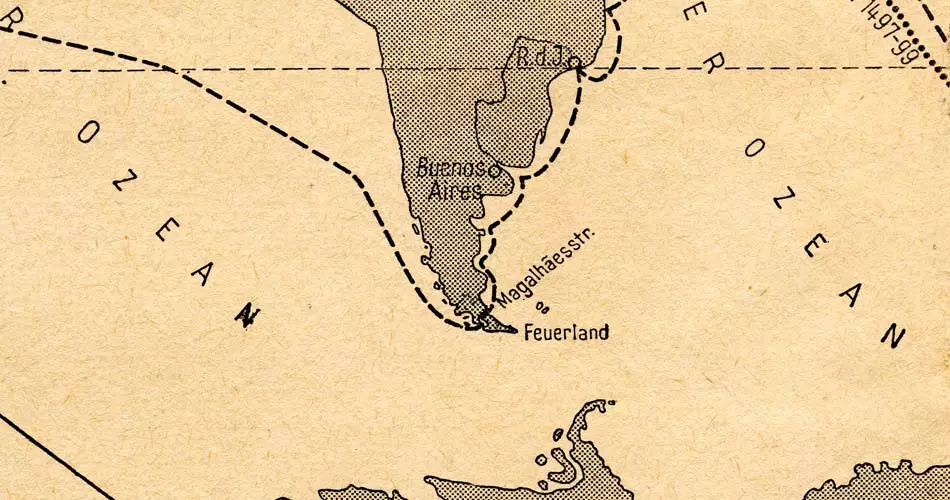 Carte du Détroit de Magellan