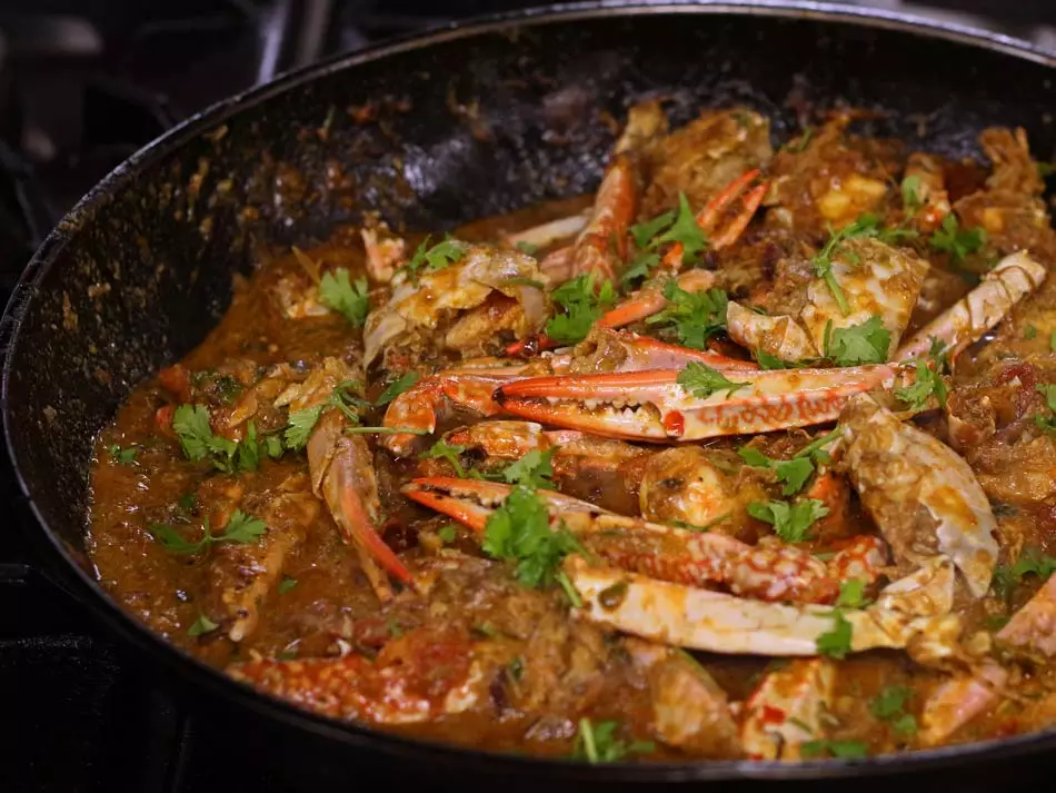Curry de crevettes, plat typique du Kérala