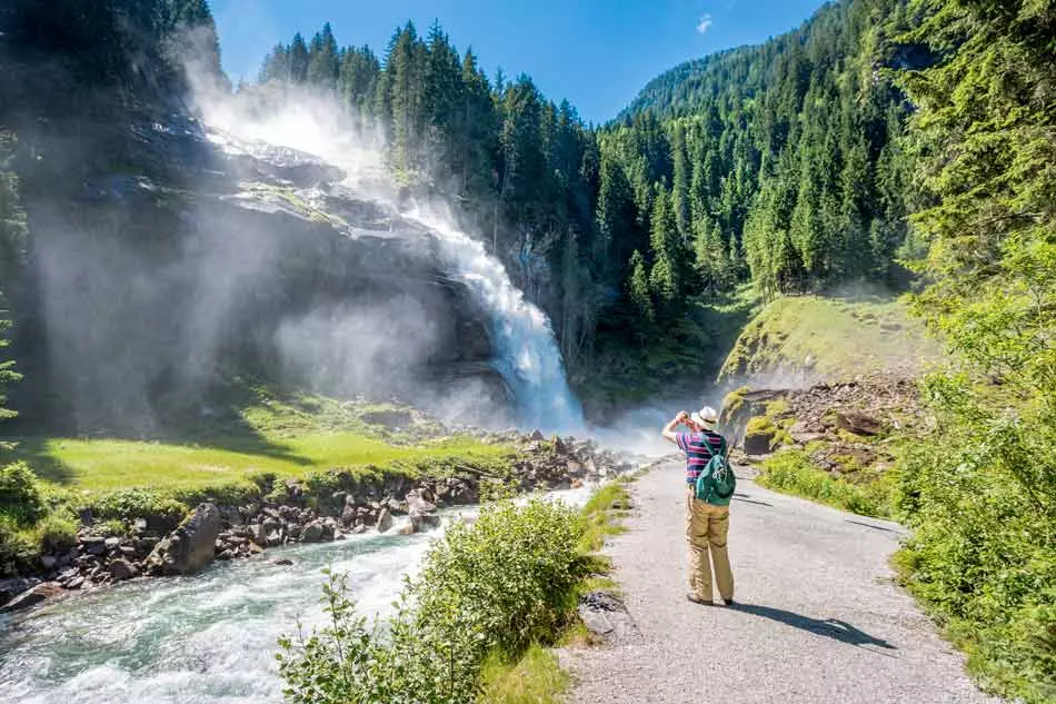 Cascades de Krimml en Autriche