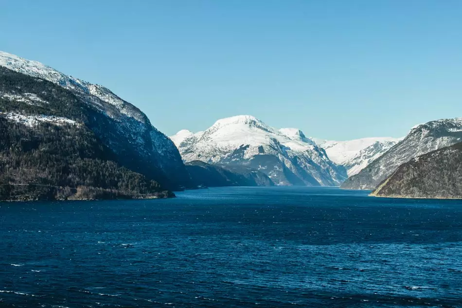 L'Hardangerfjord pendant l'hiver