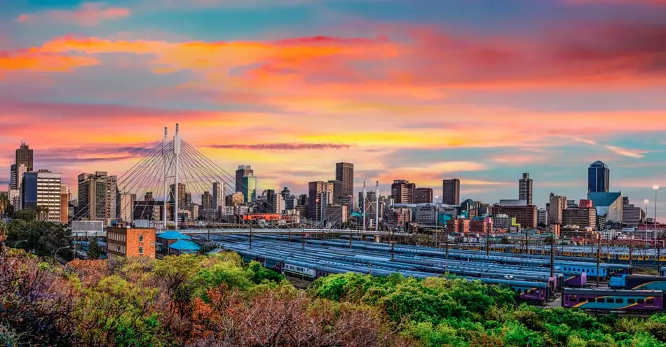 Le pont Neslon Mandela à Johannesbourg