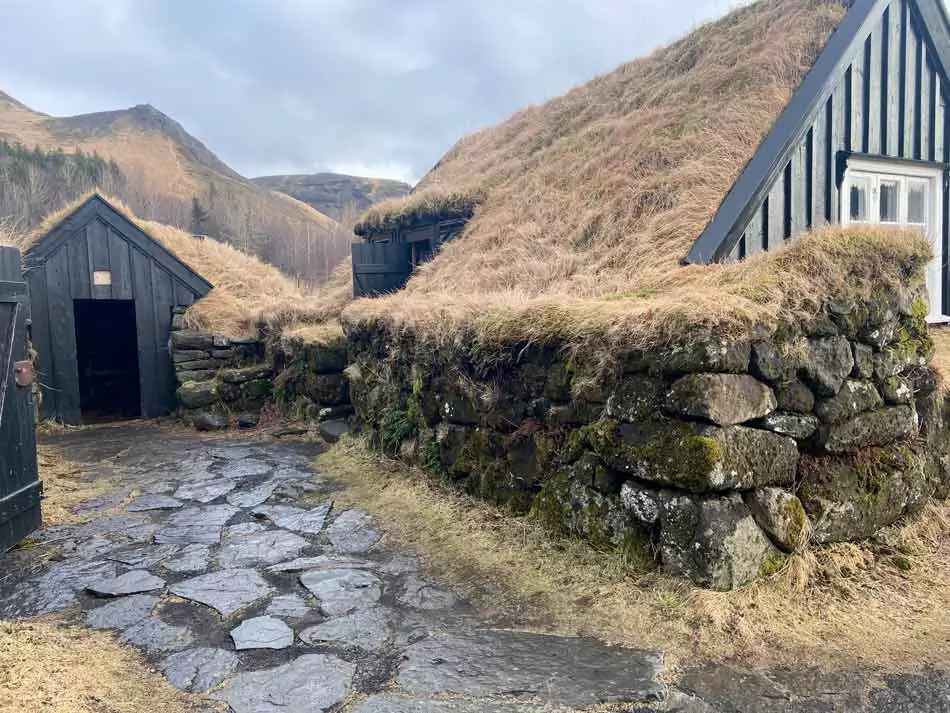 Maisons à Rangárþing eystra dans le Sud de l'Islande