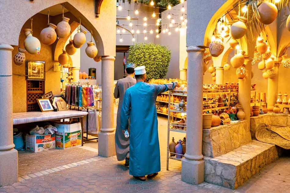 Un marché traditionnel à Oman