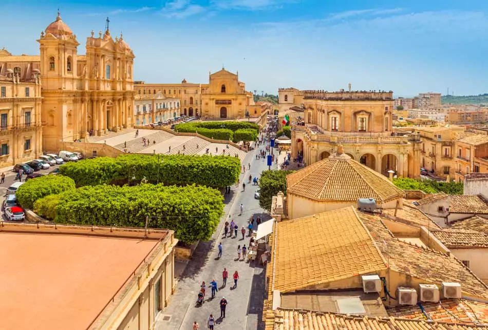 Paysage de Noto en Sicile