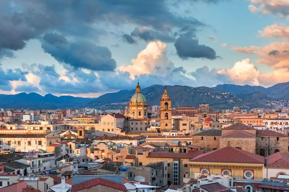 Palerme au coucher du soleil