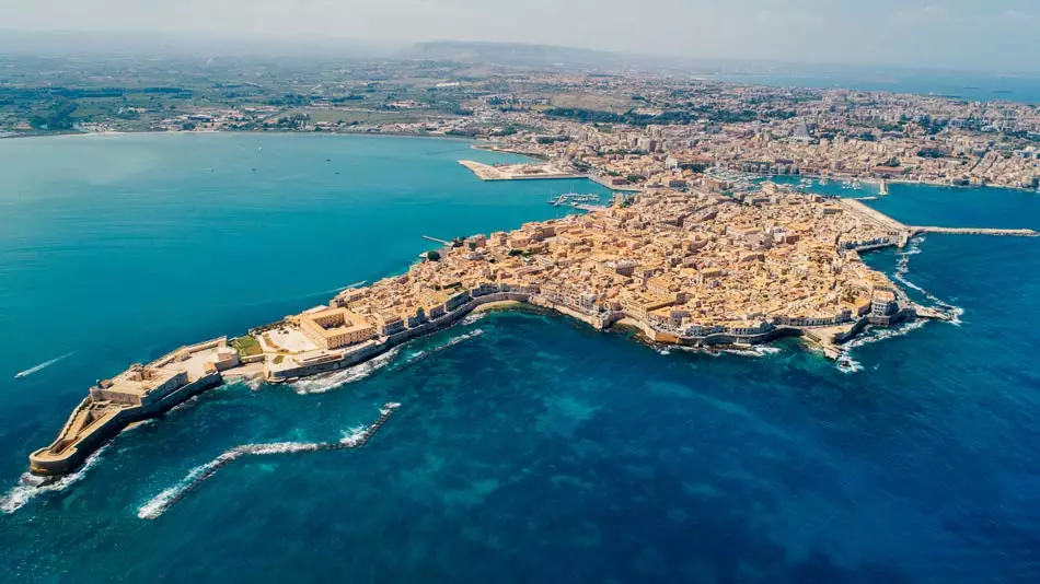 Vue panoramique de Syracuse en Sicile