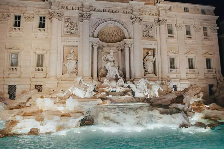 Fontaine de Trévi en Italie