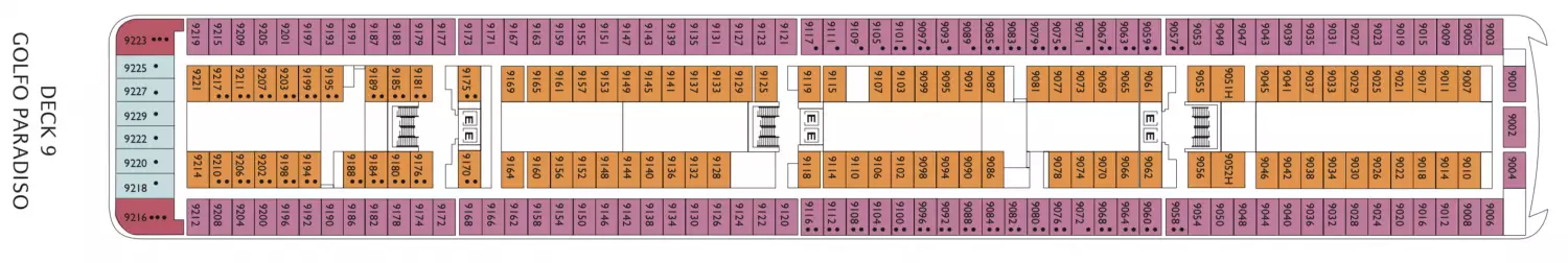 Plan Pont 9 Golfo Paradiso